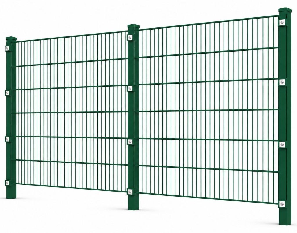 Doppelstabmattenzaun-Set 8/6/8 Produktbild 