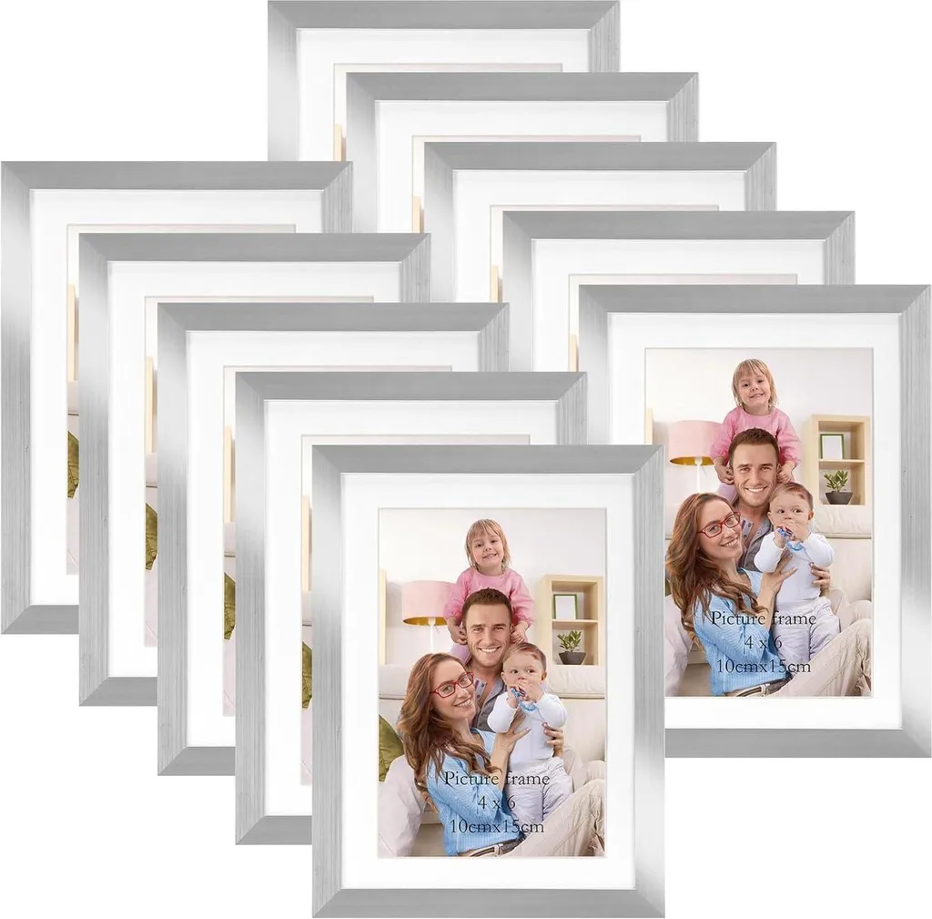 Set Cornici Foto Argento 10x15 e 13x18 - Giftgarden Elegance Online