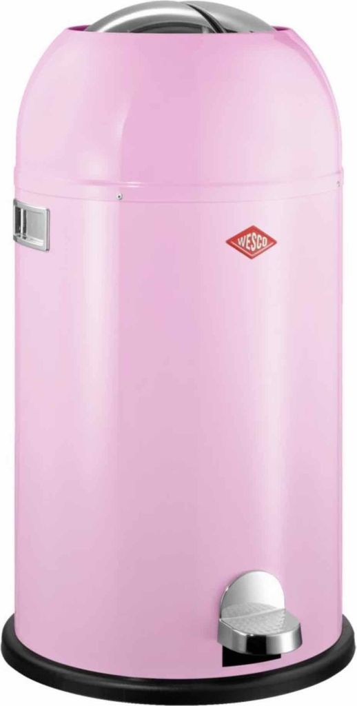 WESCO Tretabfalleimer 184631-26 KICKMASTER in PINK mit 33 Produktbild 1