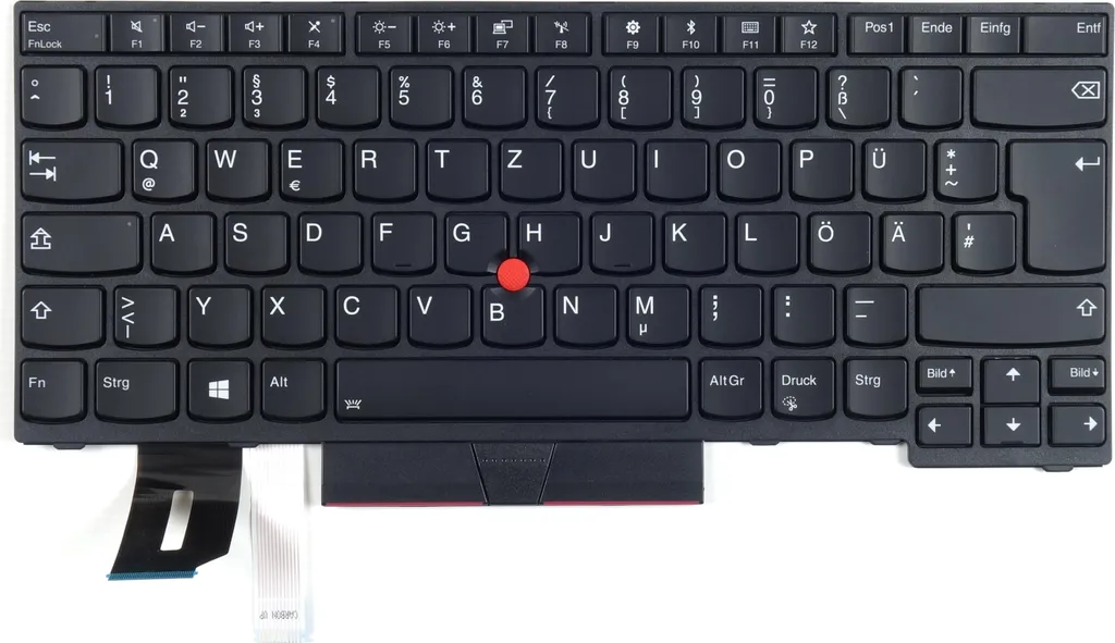 Clavier ThinkPad T490 T495 L490 idéal pour le télétravail en AZERTY Noir