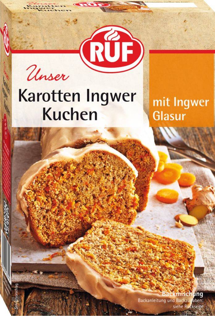 RUF Karotten Ingwer Kuchen Backmischung Produktbild 