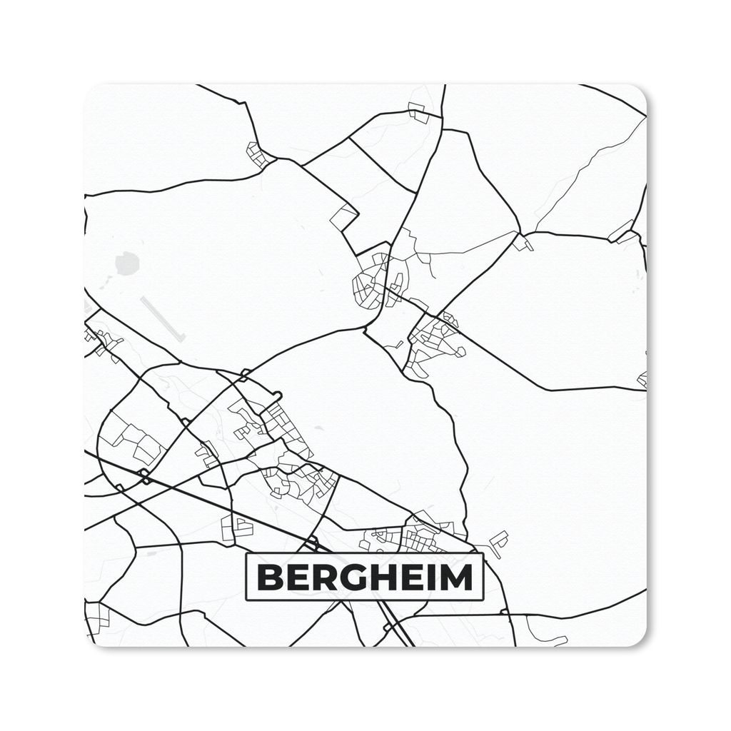 MuchoWow® Mauspad Mousepad Karte - Stadtplan von Bergheim - Produktbild 
