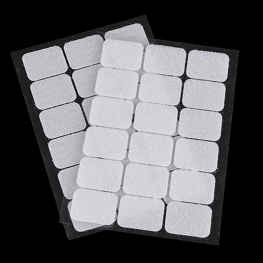 18 Klettpunkte 25x32mm weiß