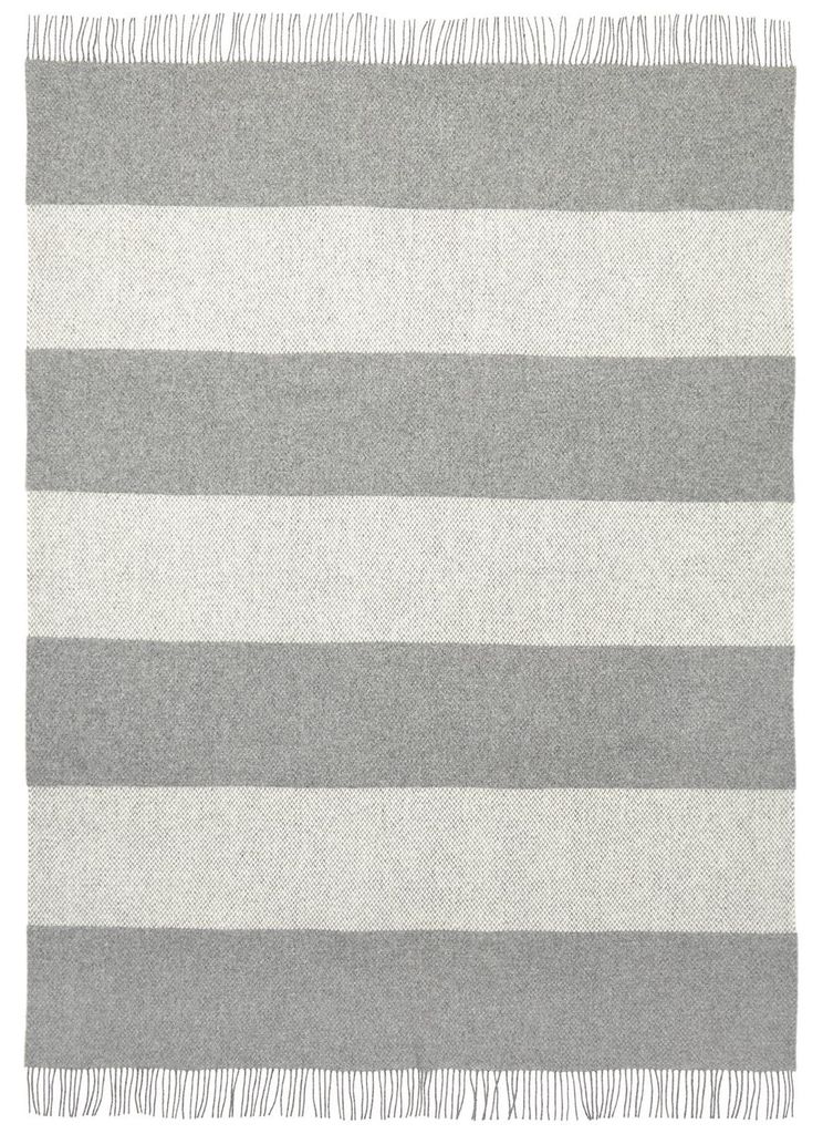 Eagle Products Decke Johann - native, 135x205 cm, silber, weiß