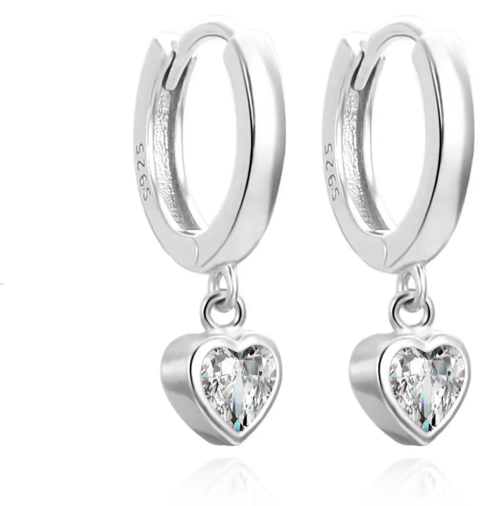 Boucles d'oreilles en argent pour femme cadeau idéal soirée romantique