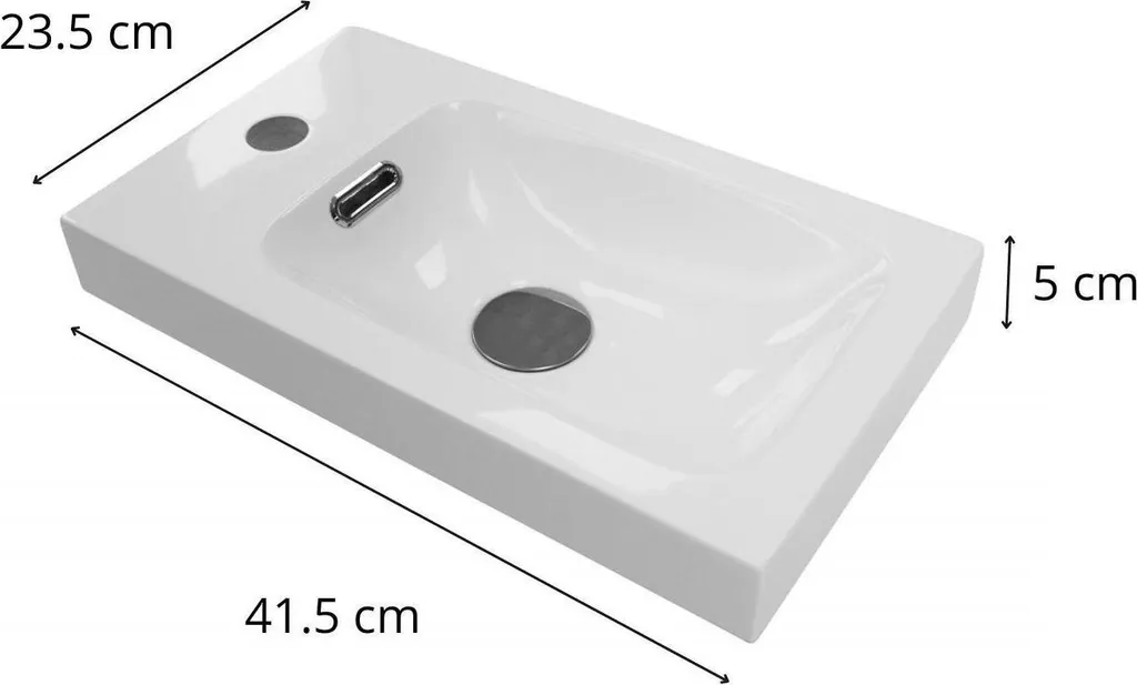 Lave-mains HAMPTON résine : la solution aux petits WC étroits et sombres