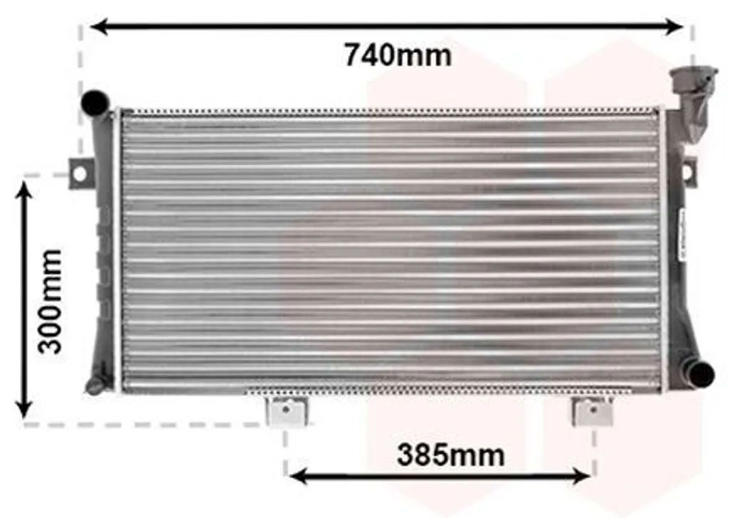 Radiateur moteur Van Wezel 01002012 pour Lada Niva 4x4 Essence