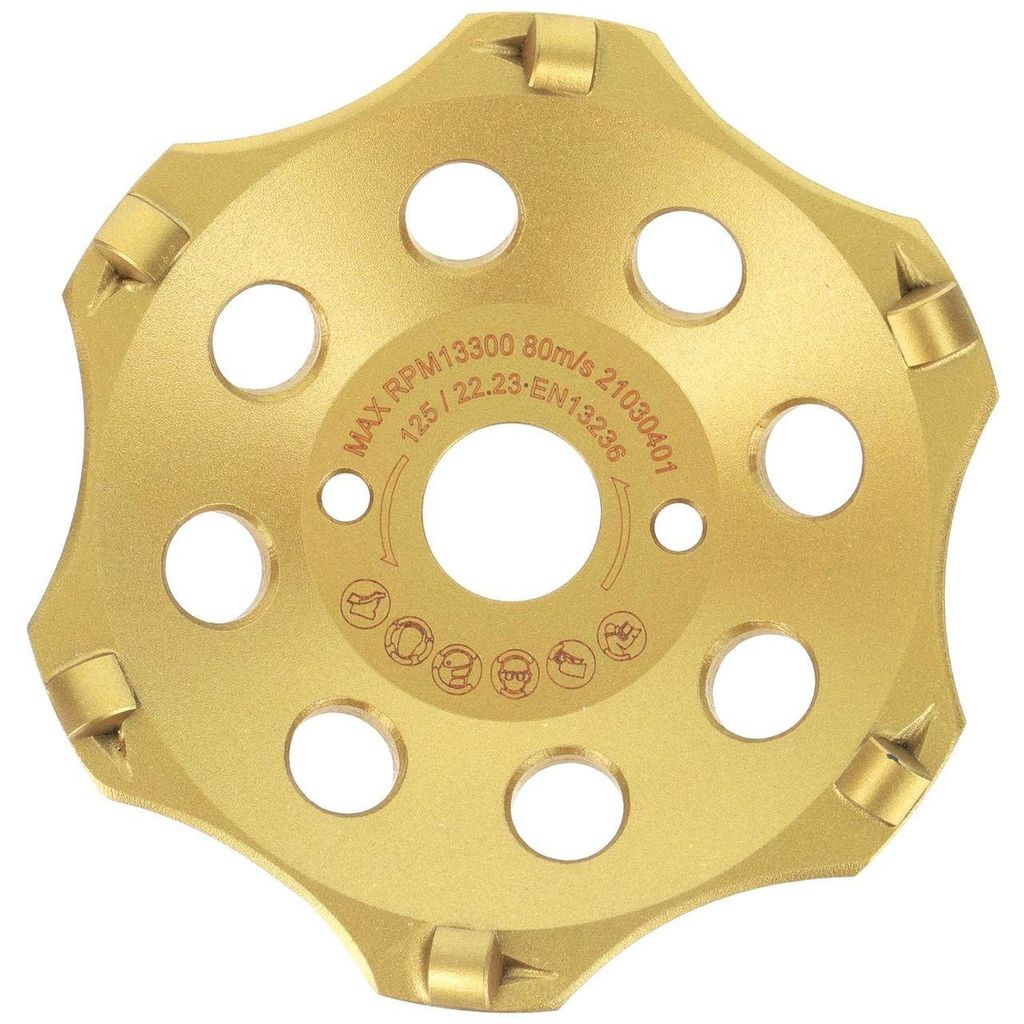 PRODIAMANT PKD Meule diamantée 125 mm pour bitume avec 6 Image du produit 