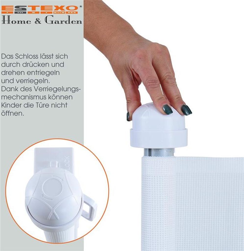 Treppenschutzrollo Absperrgitter Türschutzgitter Produktbild 3