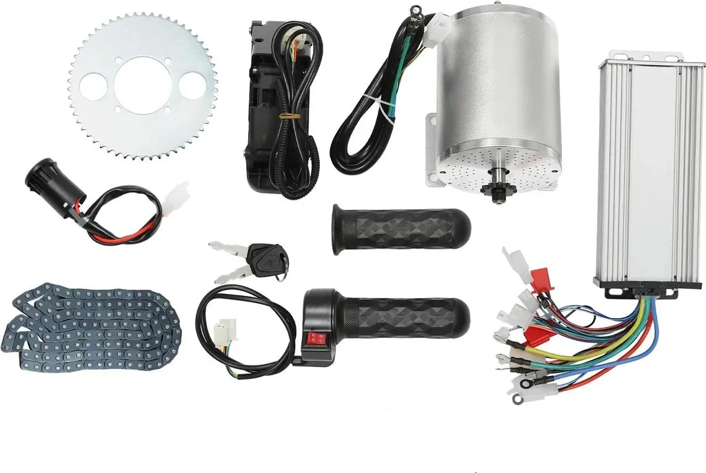 Kit Moteur sans Balais 48-72V 3000W avec Régulateur de Vitesse 3 Niveaux