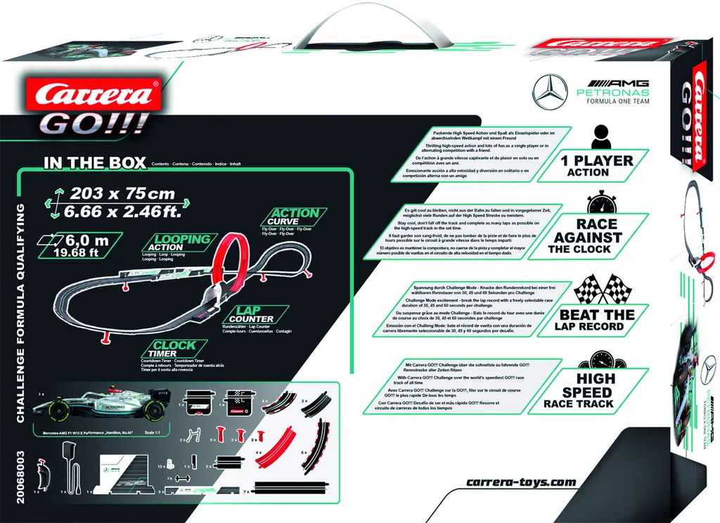 Circuit Carrera Challenge Formula Qualifying 1:43 - Jeu Course Famille