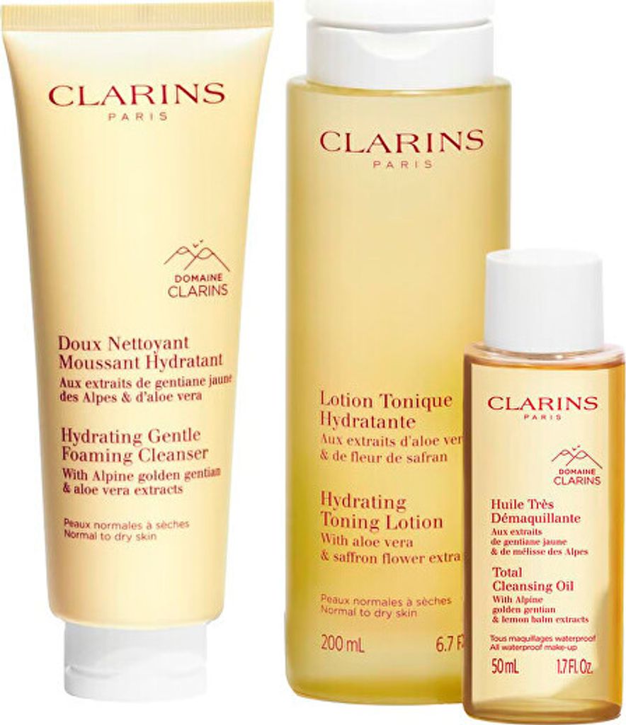 NORMAL-DRY SKINS CLEANSING ESSENTIALS CASE 4 pcs