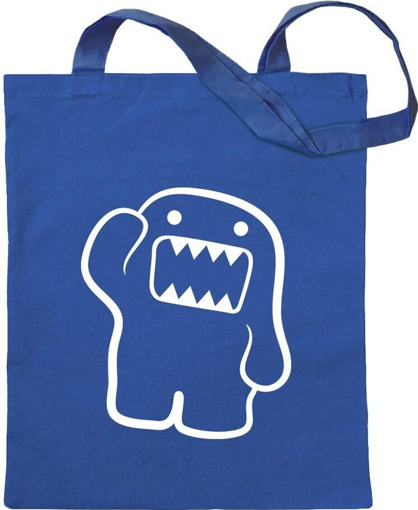 Kiwistar - Baumwolltasche - royalblau - Domo - Tragetasche Stoffbeutel Umhängetasche langer Henkel