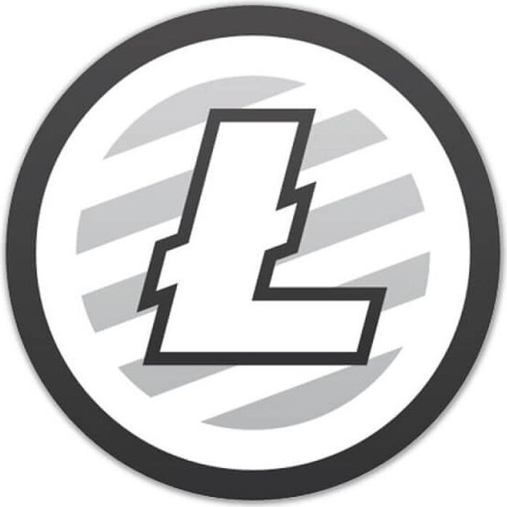 Aufkleber Litecoin Logo Ø 95 mm 1 Stück