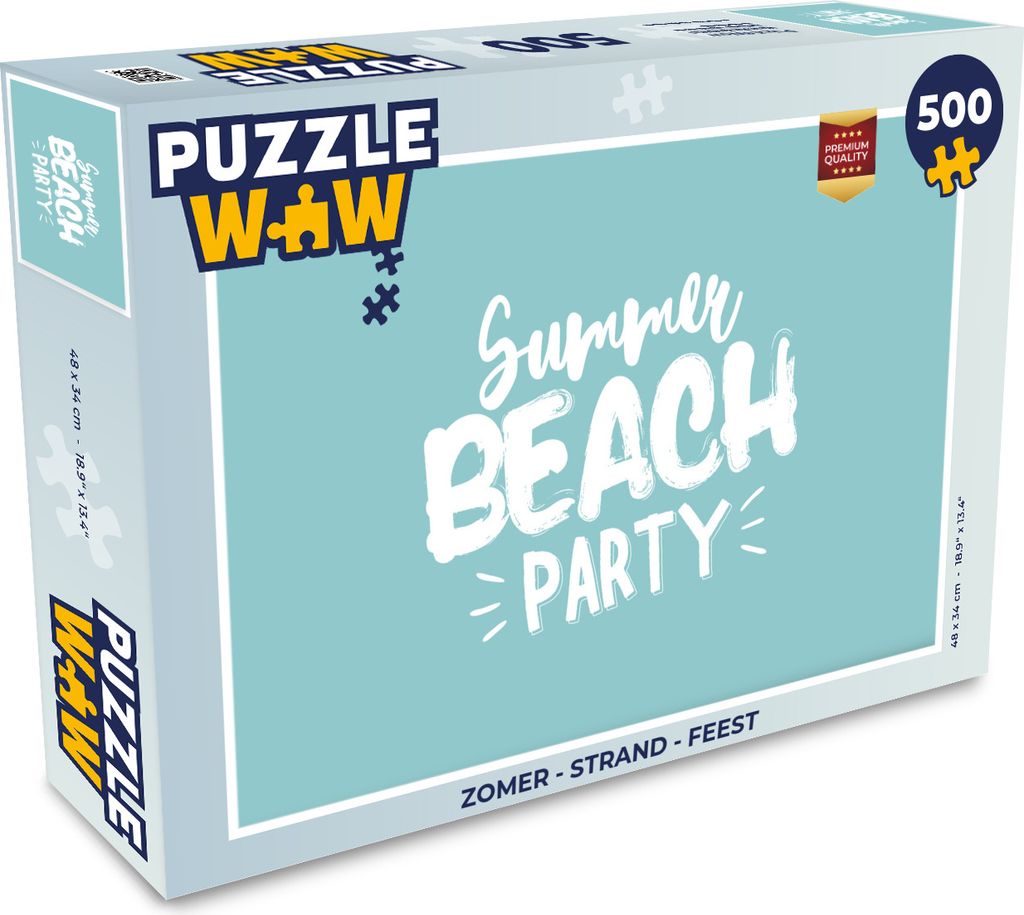 MuchoWow Puzzle 500 Teile Sommer - Strand - Party - 500 Teile - Kinder - Selberbauen - Puzzlespiele