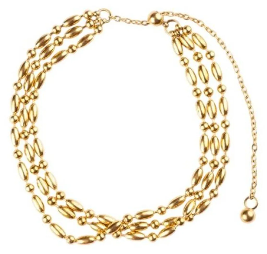 Bracelet triple chaîne MCB250181G ajustable et résistant à l'eau