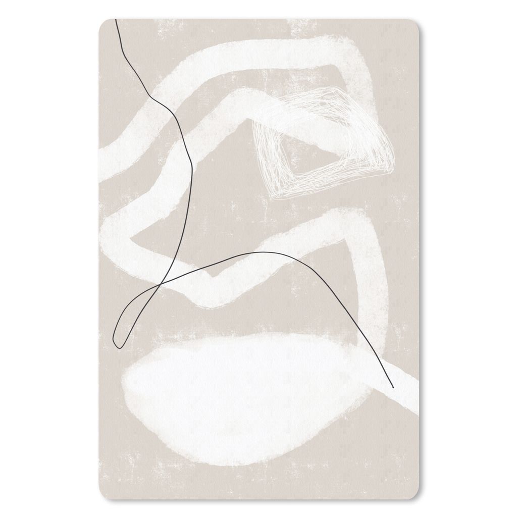 MuchoWow Mauspad Mousepad Linie - Abstrakt - Design 18x27 cm - Mousepads - Maus Mat - Pad - Mausunterlage