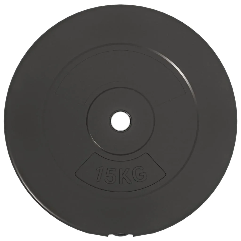 Paires de disques 15 kg pour musculation vidaXL kit 30 kg fitness maison - 4