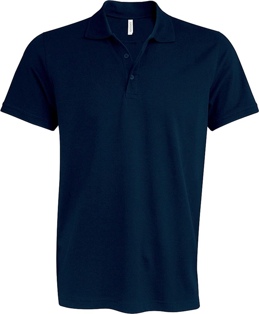 Kariban Herren Polo-Shirt Polohemd Poloshirt Polo Arbeit Freizeit Shirt, Größe:M, Farbe:Navy Blau