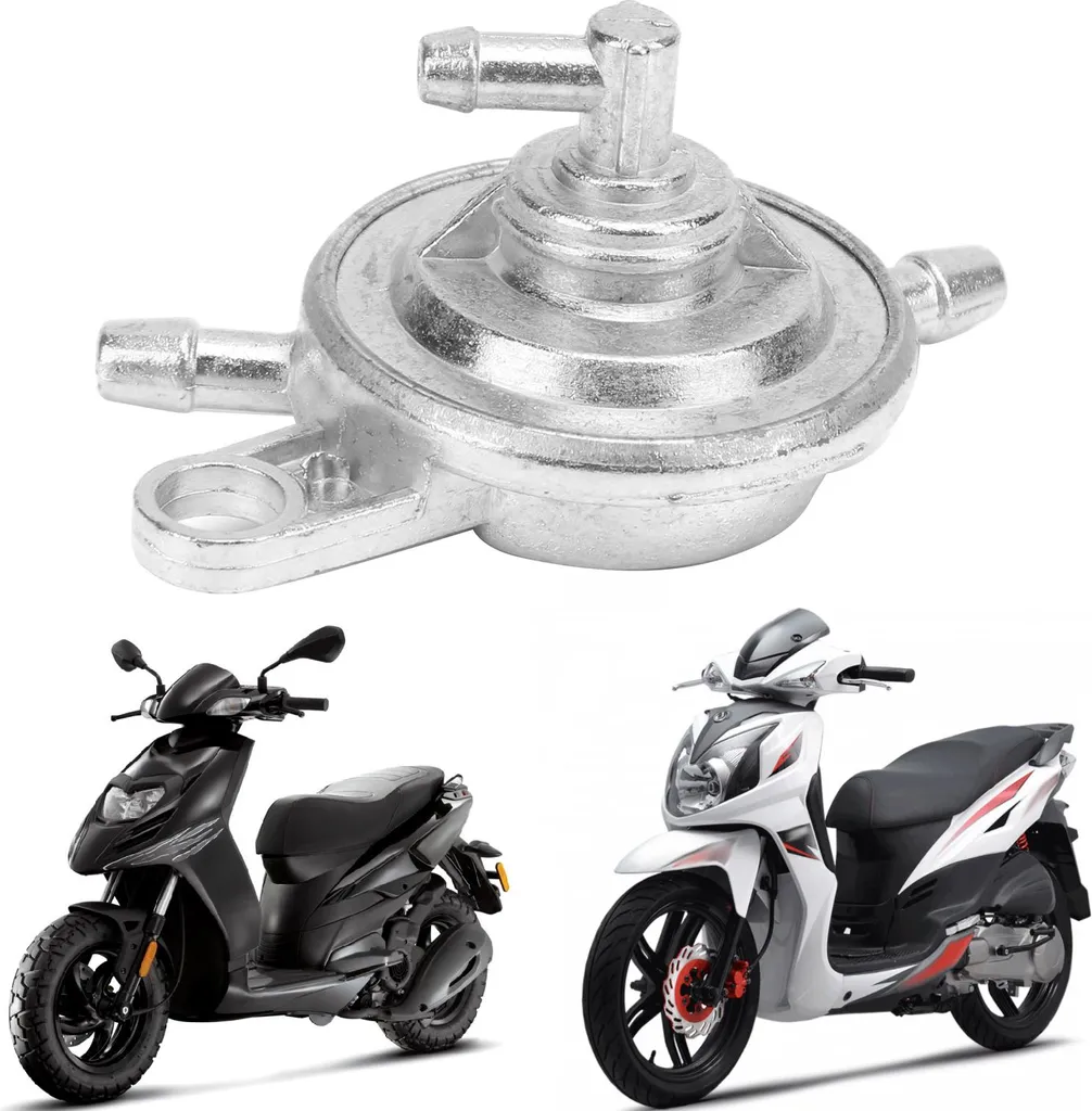 Valvola Carburante Autoadescante GY6 3 Vie Lega Alluminio ATV Scooter