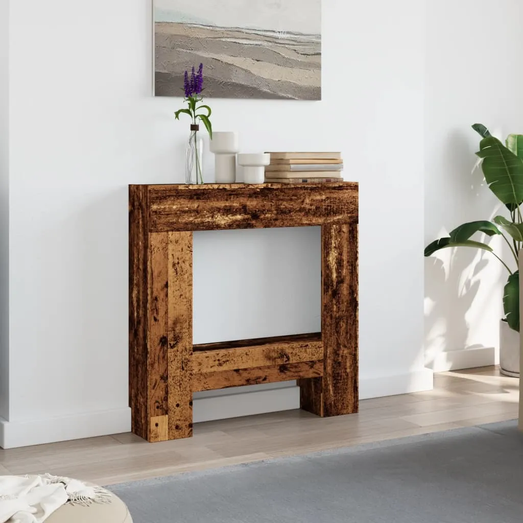 Habillage cheminée pour mur vide : la solution déco aspect bois