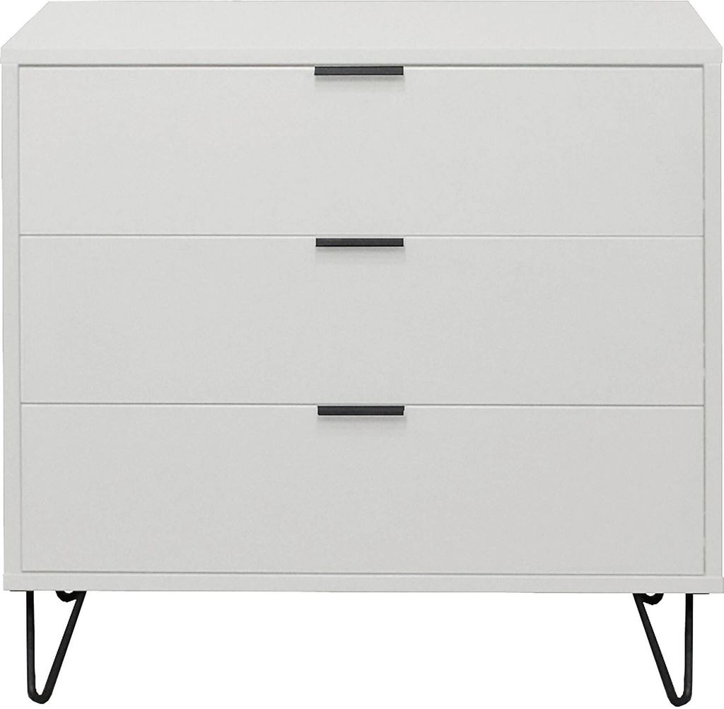 Kommode Erna 81x45x82 Kreidegrau matt Lack 14718-D