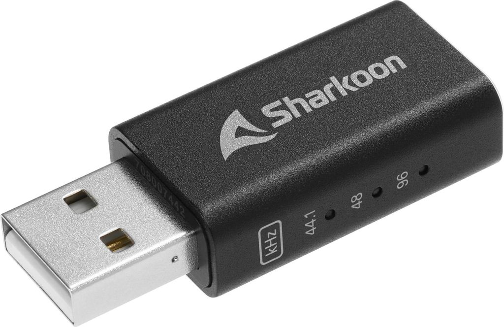 Sharkoon DAC Pro S, USB Typ-A, 3ˌ5 mm, Männlich, Schwarz, Produktbild 