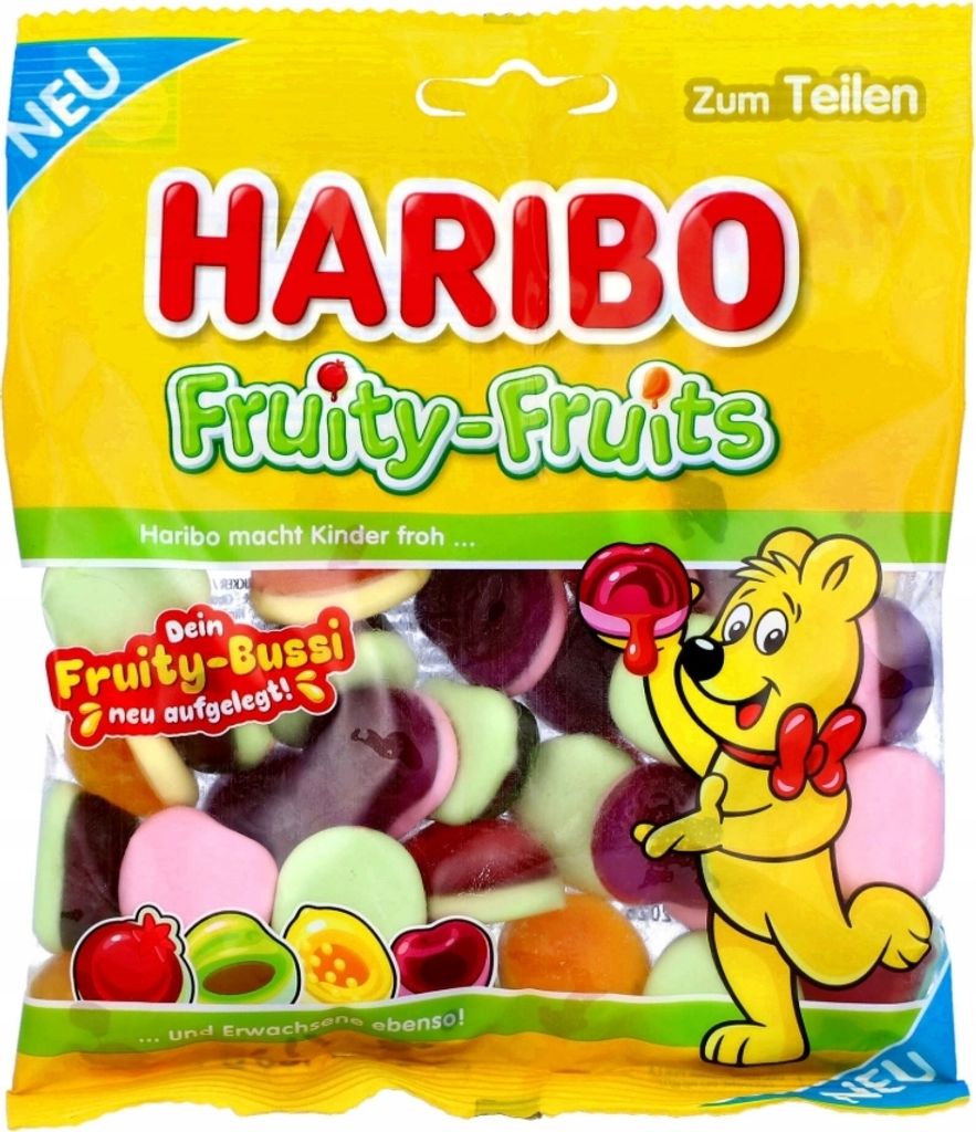 Fruity - Fruits fèves à la gelée aigre-douce 160g - Haribo Image du produit 