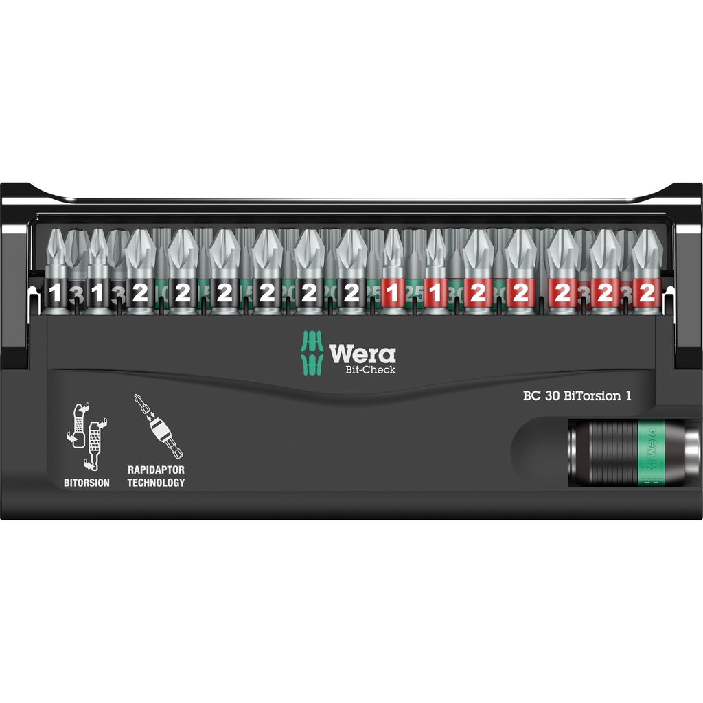Wera Bit-Check 30 BiTorsion 1 Bit-Sortiment Produktbild 