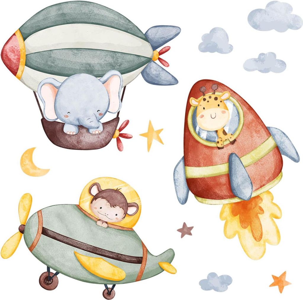 Wandaufkleber Kinderzimmer – Wandsticker für Baby & Kinder – Selbstklebende Wanddekoration – Abnehmbar ohne Rückstände – Deko für Mädc...