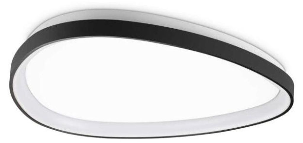 Zeitgenössische Deckenleuchte Gemini Metall Schwarz Led Integriert 27W 3000K Ip20