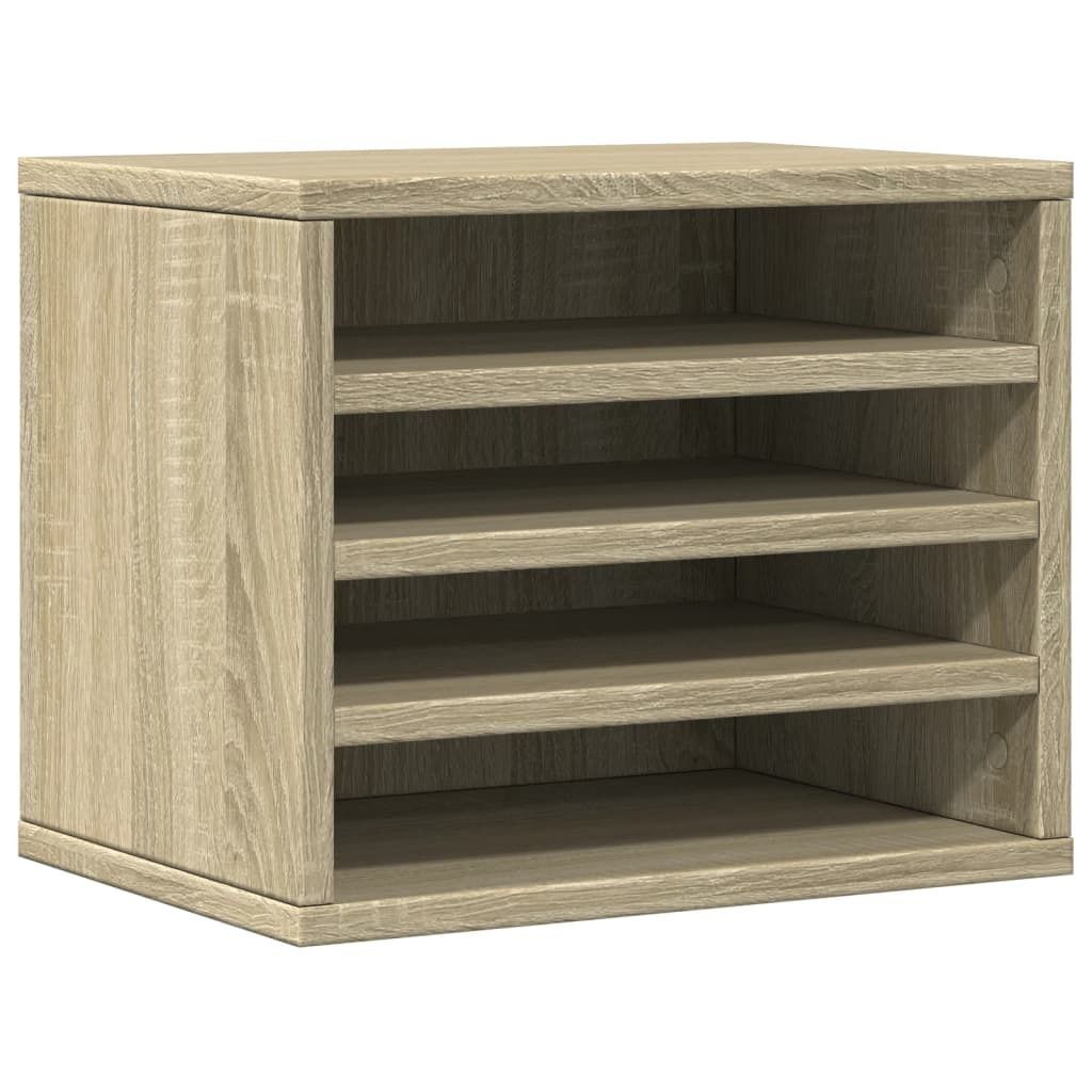 vidaXL Organizzatore da tavolo rovere Sonoma 36x26x29,5 cm Immagine del prodotto 