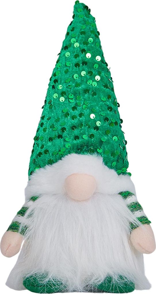Beleuchtete Weihnachtswichtel-Dekoration, handgefertigt mit Paillettenhut, gesichtslose Zwergenpuppe mit Licht, leuchtender Plüschelfen-Ornament, ...