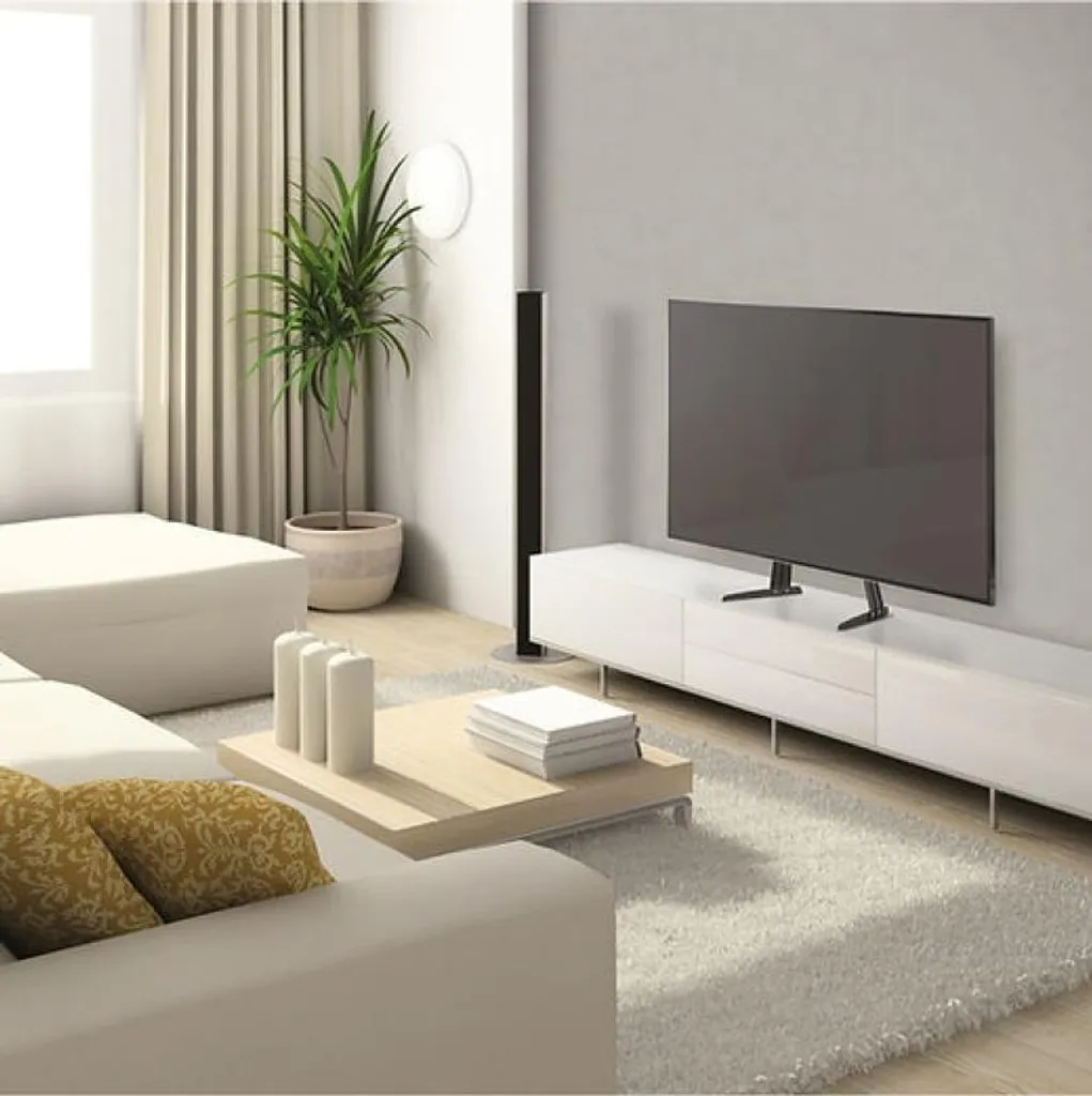 Support TV de Table Universel Noir Réglable pour Écran 81 cm à 178 cm - 7