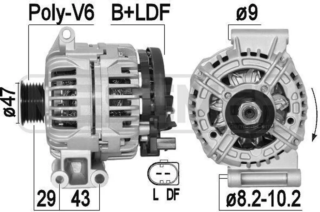 Alternateur ERA 209391A pour Mini R50 R53 R52 remplace OE 12317550224