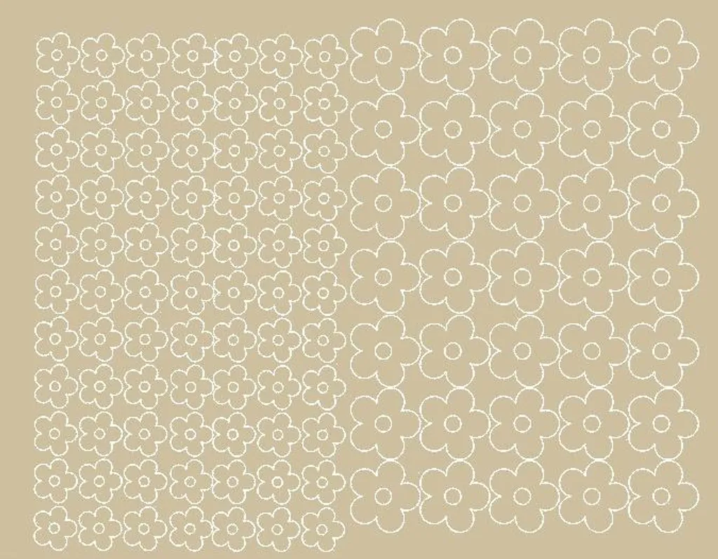 Set 112 Stickers Casco Bici Fiori Beige Opaco | Accessori Personalizzati