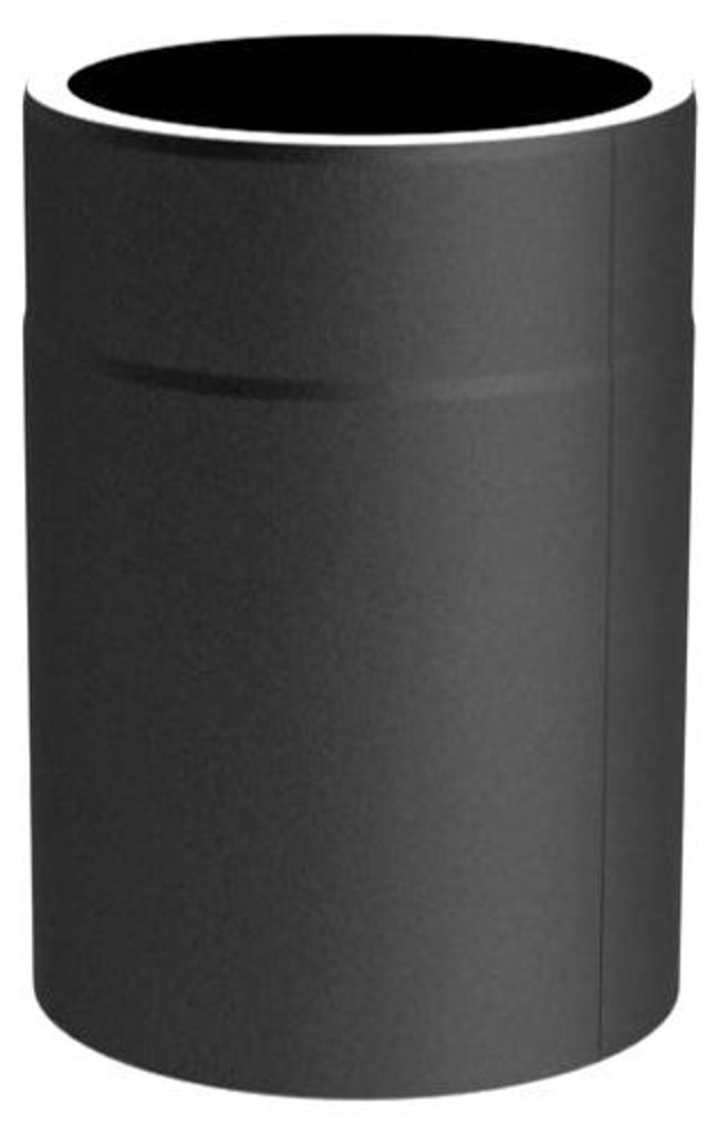 Jeremias Ofenrohr Längenelement 250 mm | Schwarz | Ø 130 mm