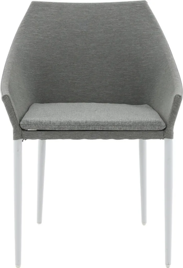 Chaise de Jardin Spoga pour Terrasse et Balcon, Coloris Blanc Gris