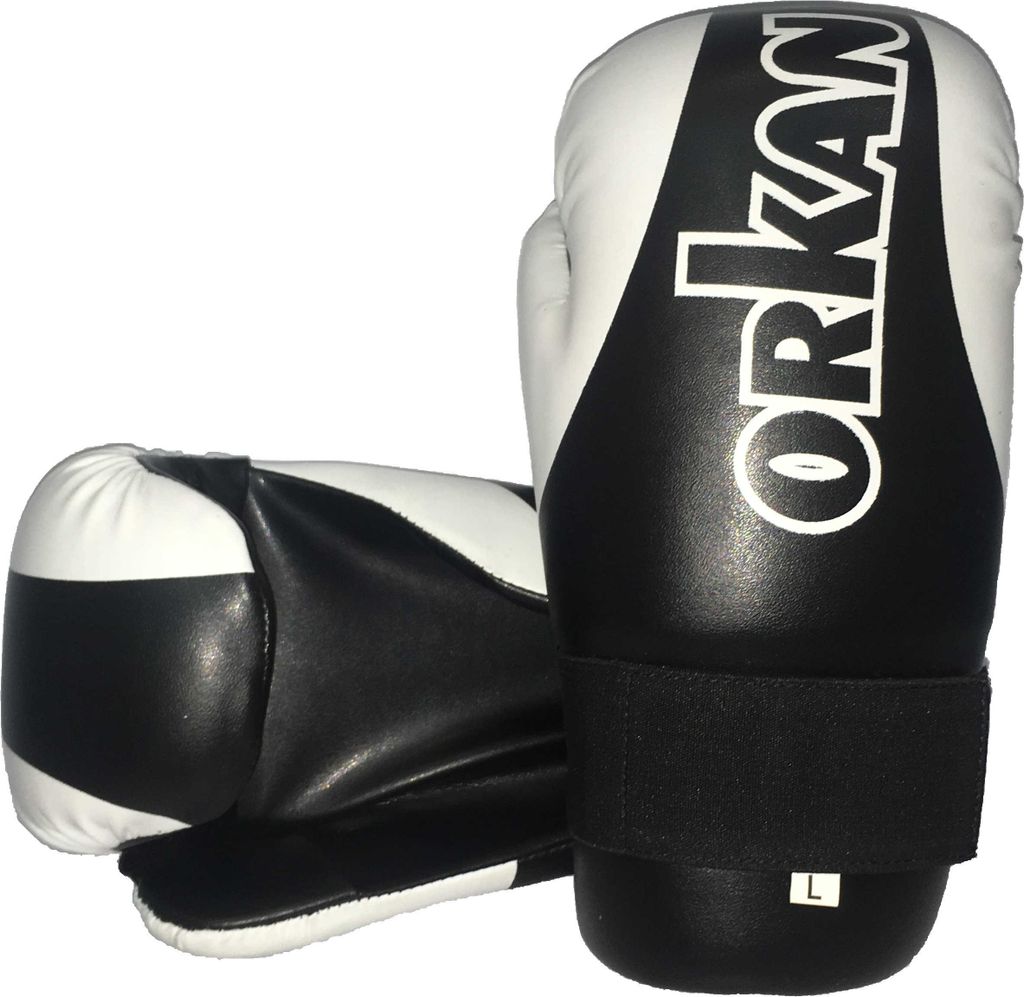 Semi- und Leichtkontakt Handschuhe schwarz/weiß XL