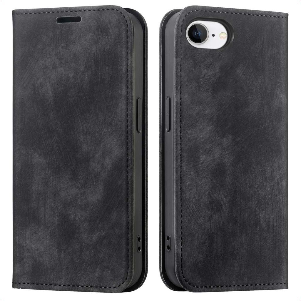 imoshion Slim Klapphülle iPhone SE (2022 / 2020) / 8 / 7 / 6(s) - Schwarz