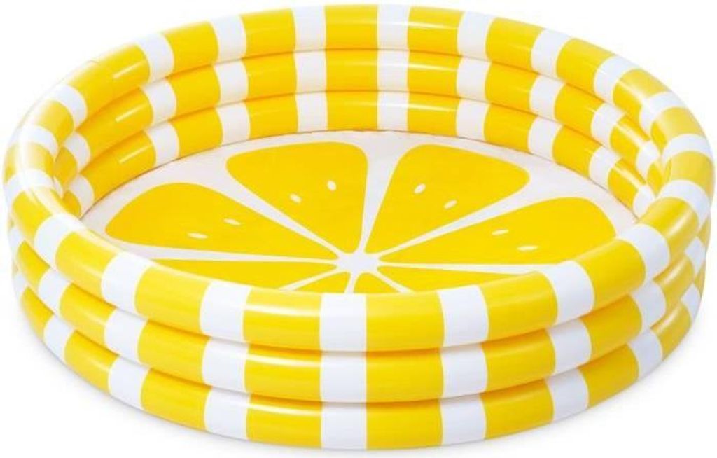 Aufblasbarer Pool INTEX Lemon, Ø 147 x 33 cm, Ab 2 Jahren, Zitronen Design