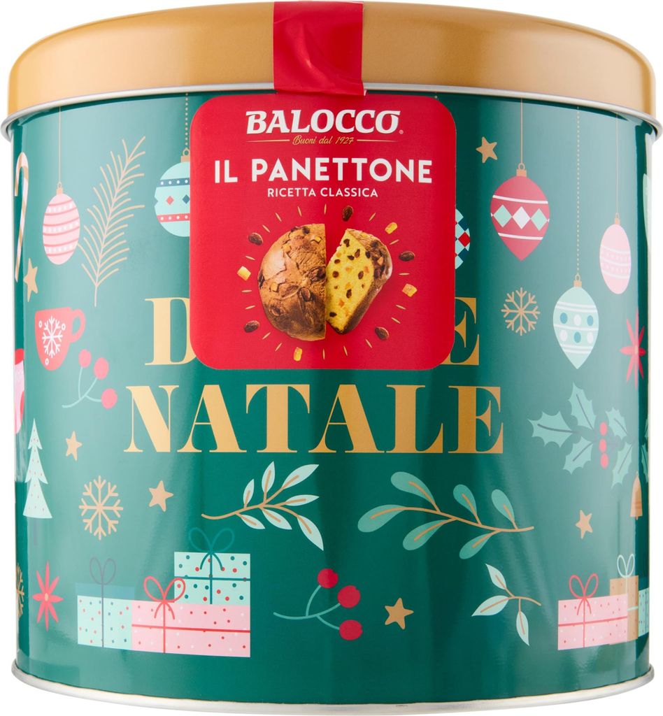 Balocco Panettone 'il Panettone in Weihnachtsdose', 700 g Produktbild 
