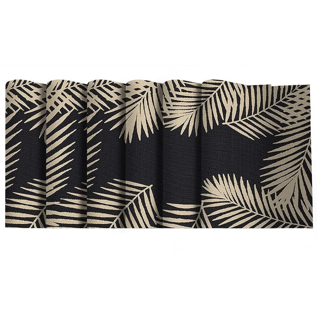 Satz von 6 Tischsets Schwarzes Tischset 30 * 45 cm Produktbild 1