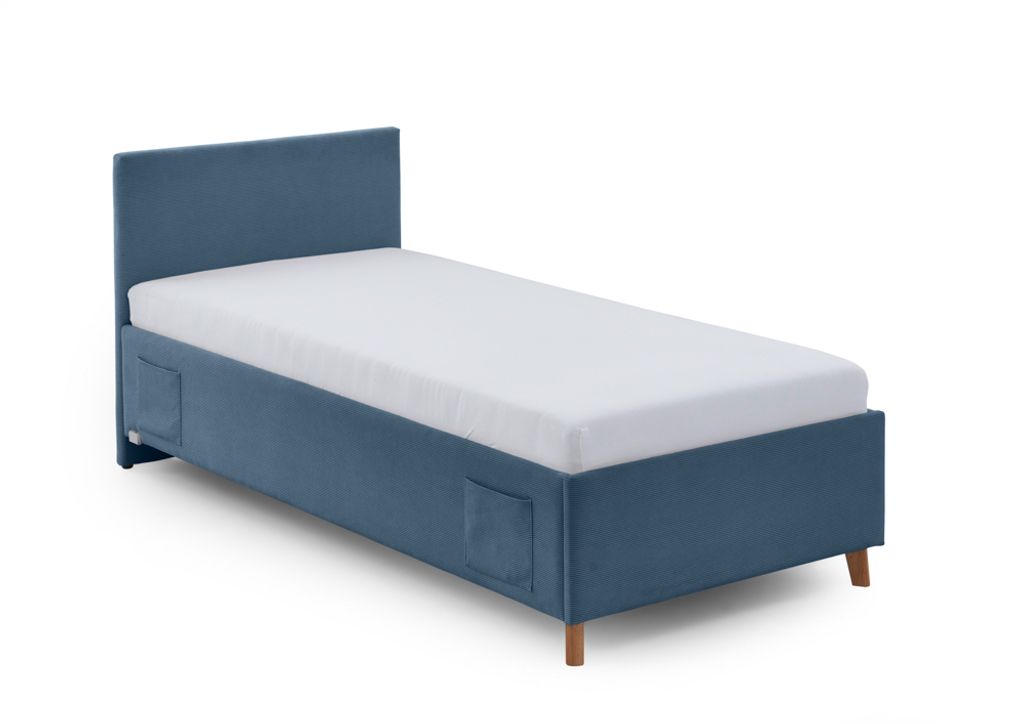 Meise Möbel Cool Polsterbett inkl. Bettkasten Holzfuß massiv eichefarbig
