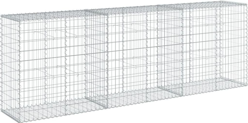 vidaXL Gabion z pokrywą 300x50x100 cm Ocynkowane żelazo Zdjęcie produktu 