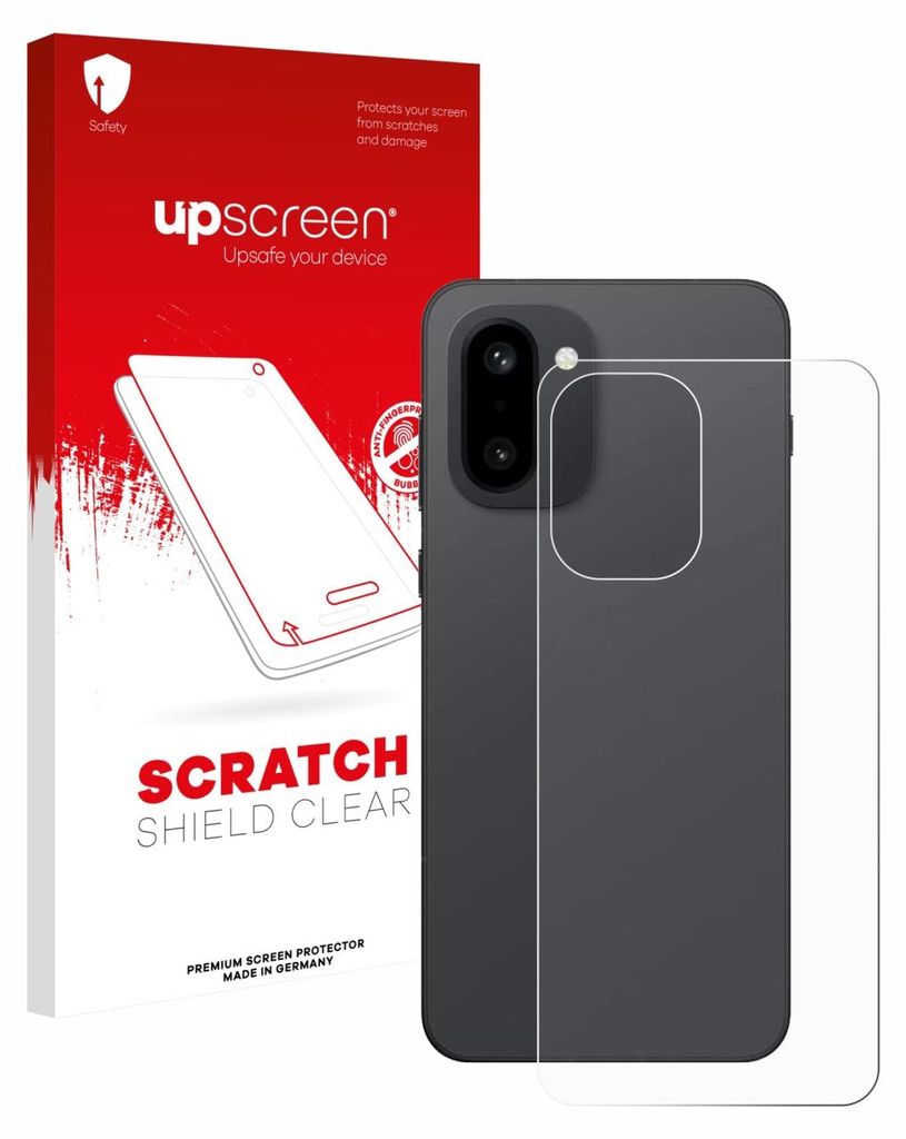 upscreen Schutzfolie für OnePlus 15R (Rückseite) Displayschutz Displayschutzfolie Folie Klar Transparent