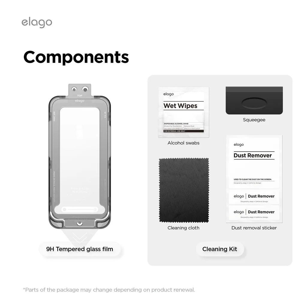 Verre blindé iPhone 17 Pro Elago 9H : protection d'écran anti-rayures - 5