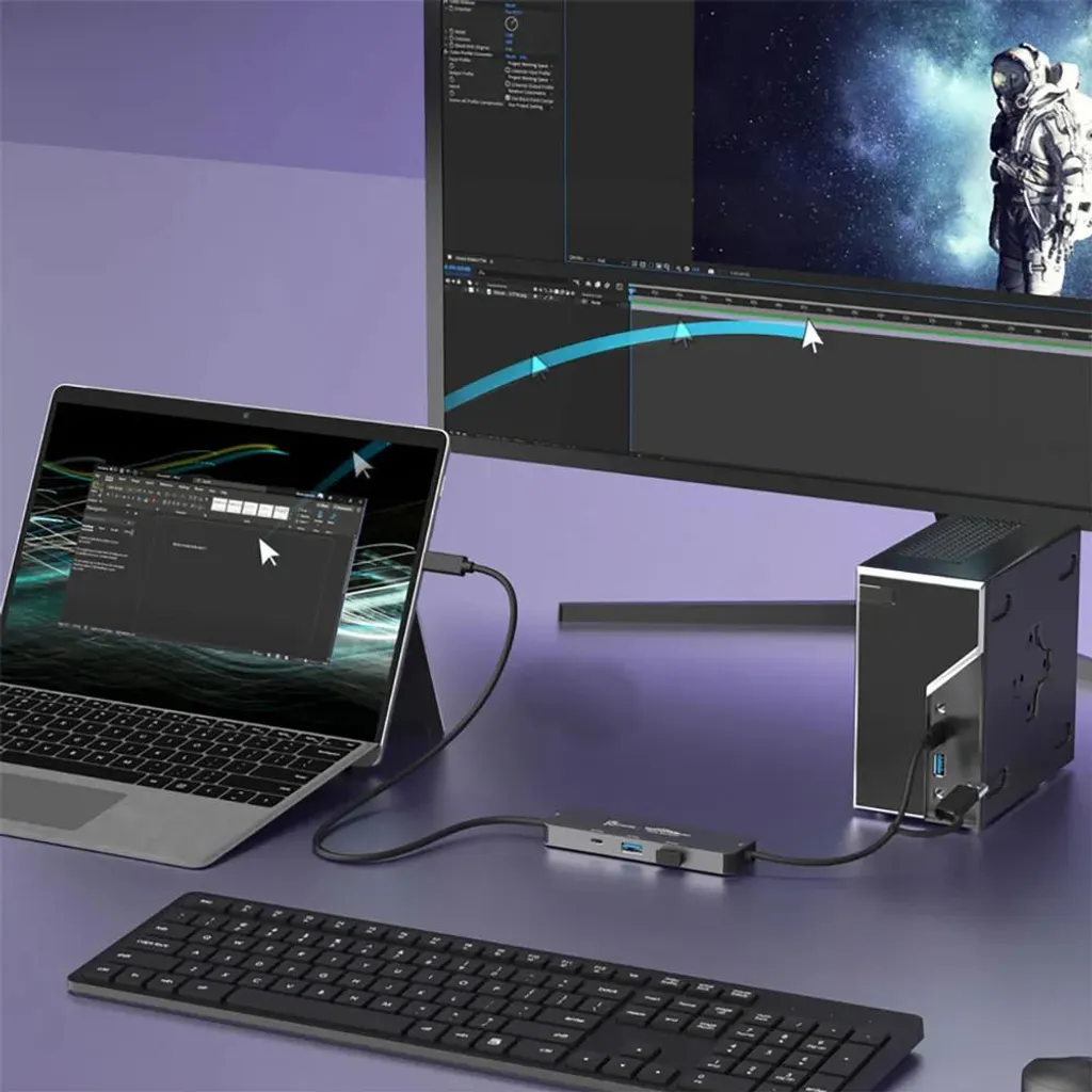 Station d'Accueil Multi-Écran j5create JCH462-N Hub USB-C Adaptateur - 3