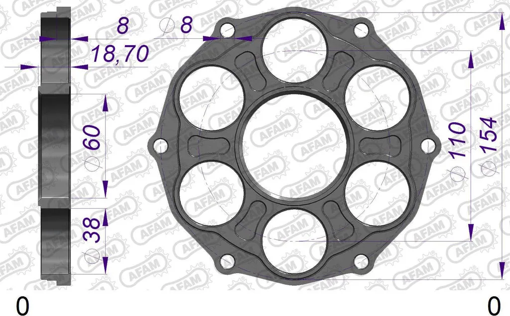 Support de Pignon PCD AFAM CNC : Fini les Vibrations de Transmission