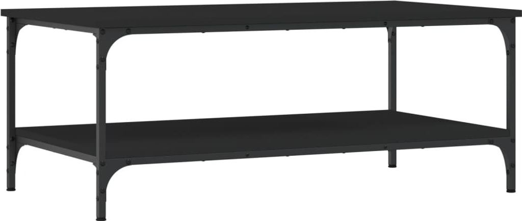 SYFAX Couchtisch Schwarz 100x55x40 cm Holzwerkstoff